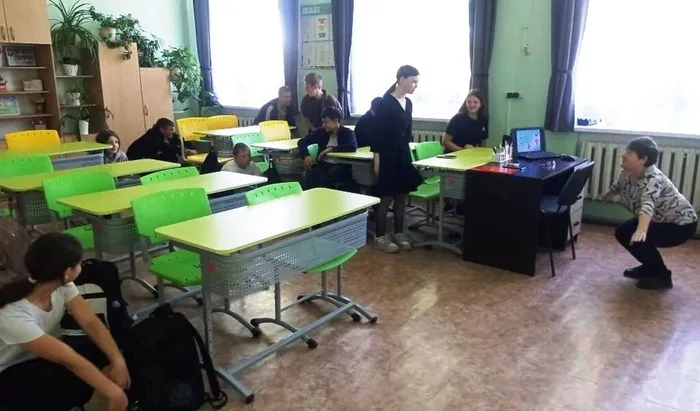делаем зарядку участники  акции