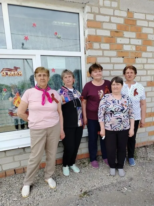 Участники акции Георгиевская ленточка
