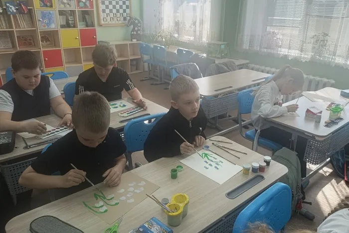 Рисование Подснежника