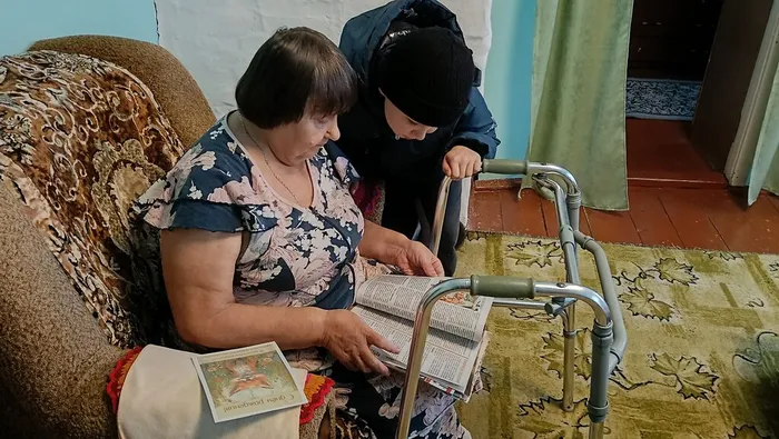 Белозерова Ольга Васильевна с внуком Савелием