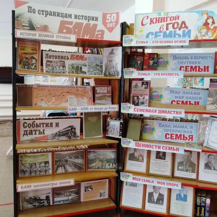 КНИЖНАЯ ВЫСТАВКА «БАМ - 50ЛЕТ»
